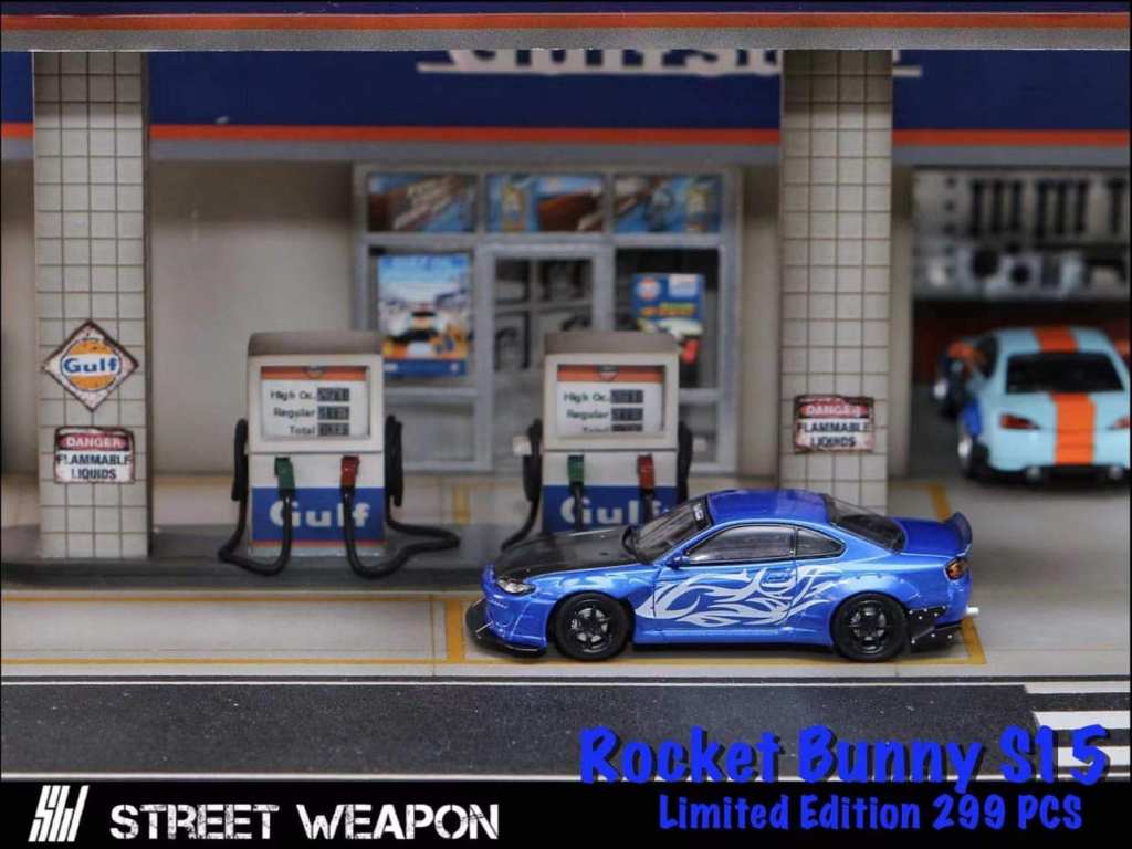 Street Weapon 1/64 Nissan Silvia S15 Pandem - Blue