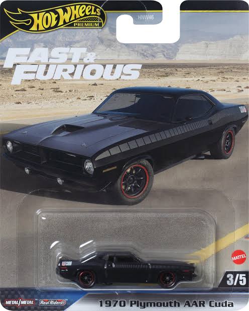 Hot Wheels Premium 1/64 Plymouth AAR Cuda - Fast & Furious