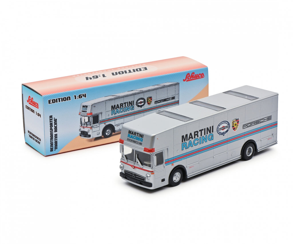 Schuco 1/64 Mercedes-Benz Transporter - Porsche Martini Racing