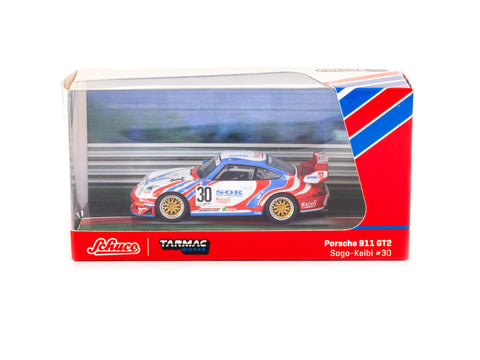 Tarmac Works X Schuco 1/64 Porsche 911 GT2 - #30 Sohgo Keibi