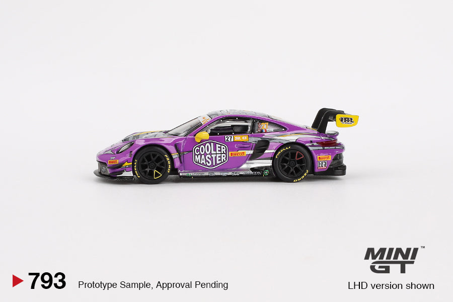 Mini GT 1/64 Porsche 911 GT3 R #27 (#793) - HubAuto Racing 2023 FIA GT World Cup 70th Macau Grand Prix
