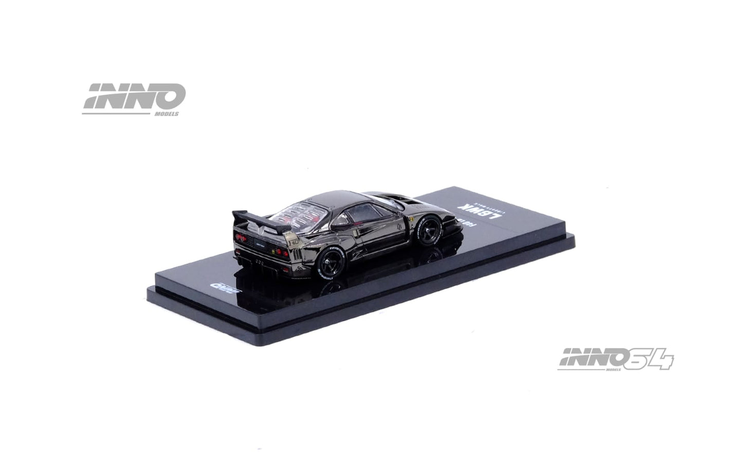 Inno64 1/64 LBWK Ferrari F40 - Chrome Black