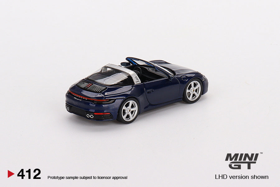 Mini GT 1/64 Porsche 911 Targa 4S (#412) - Gentian Blue Metallic