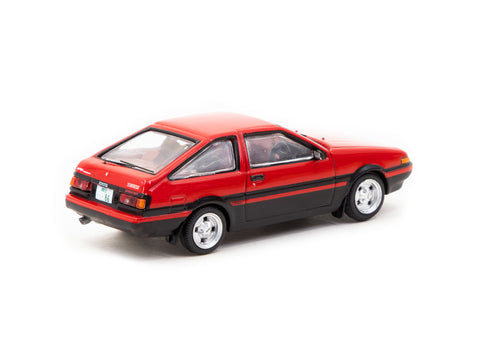 J Collection 1/64 Toyota Corolla AE86 - Red/Black