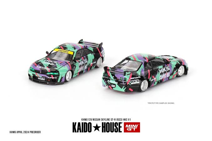 Mini GT x Kaido House 1/64 Nissan Skyline GT-R R33 - HKS V.1
