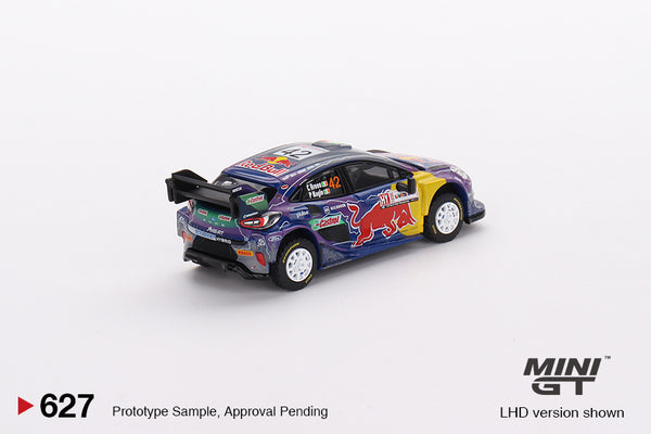 Mini GT 1/64 Ford Puma Rally1 (#627) - M-Sport Ford WRT 2022 Rally Italia Sardegna 2nd Place