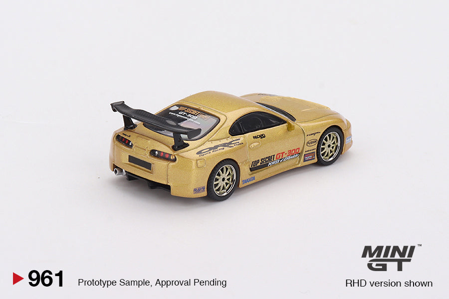 Mini GT 1/64 Toyota Supra (A80) Top Secret GT-300 (#961) - Top Secret Gold
