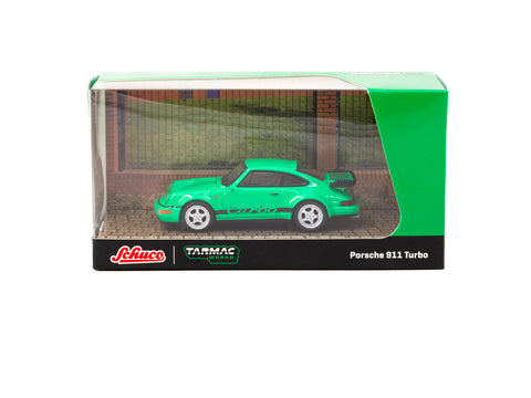 Tarmac Works X Schuco 1/64 Porsche 911 Turbo - Green