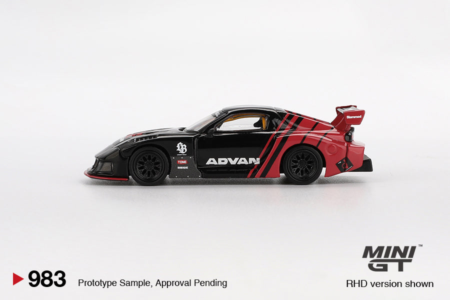 Mini GT 1/64 Mazda RX-7 LB-Super Silhouette Liberty Walk (#983) - Advan