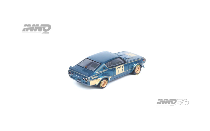 Inno64 1/64 Nissan Skyline 2000 GTR (KPGC110) - 1972 Racing Concept Dark Green/Gold