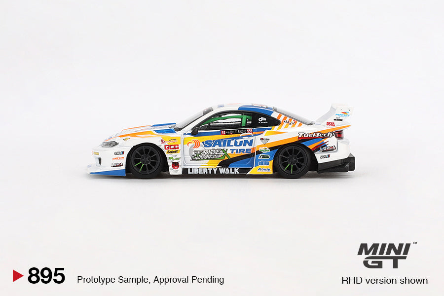 Mini GT 1/64 LB Super Silhouette Nissan Silvia (S15) - #555 Formula Drift Japan 2023