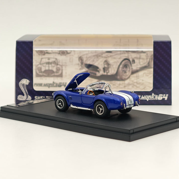 Fine Works64 1/64 Shelby 427 Cobra - Blue/White Stripes
