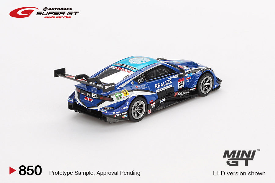 Mini GT 1/64 Nissan Z GT500 (#850) - "REALIZE CORPORTATION ADVAN Z" KONDO RACING 2023 SUPER GT SERIES