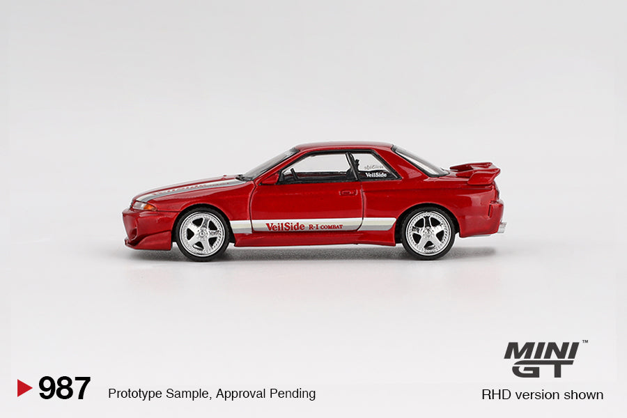 Mini GT 1/64 Veilside Nissan Skyline GT-R (R32) Veilside Combat C1 (#987) - Gem Red