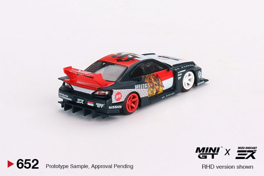 Mini GT 1/64 LB Super Silhouette Nissan Silvia (S15) "Garuda" #652 - MIZU DIECAST SPECIAL EDITION