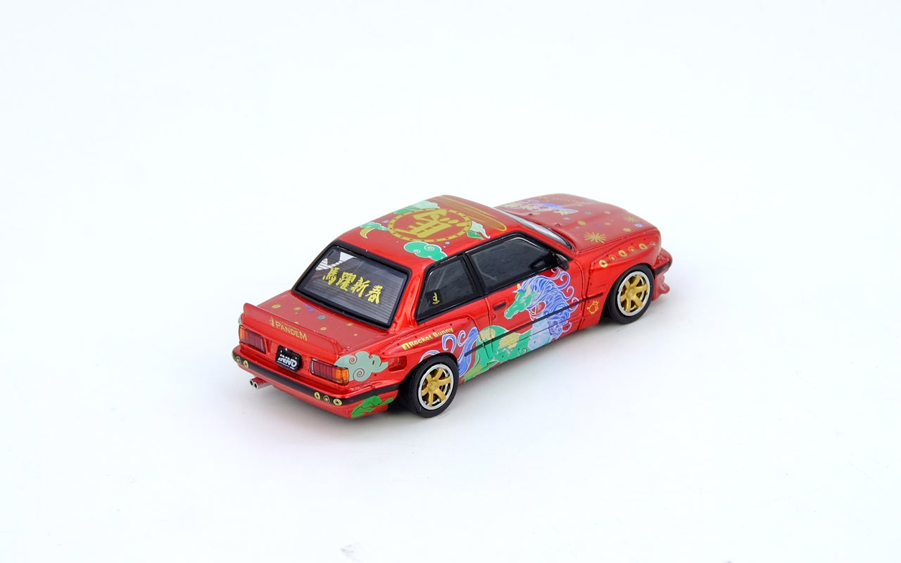 Inno64 1/64 Pamdem BMW E30 - Year Of The Horse Chinese New Year 2026 Special Edition