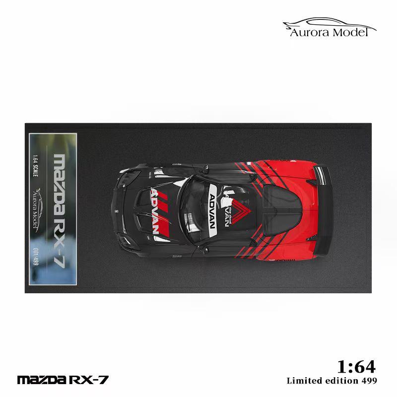 Aurora Model 1/64 Veilside Mazda RX7 - Advan