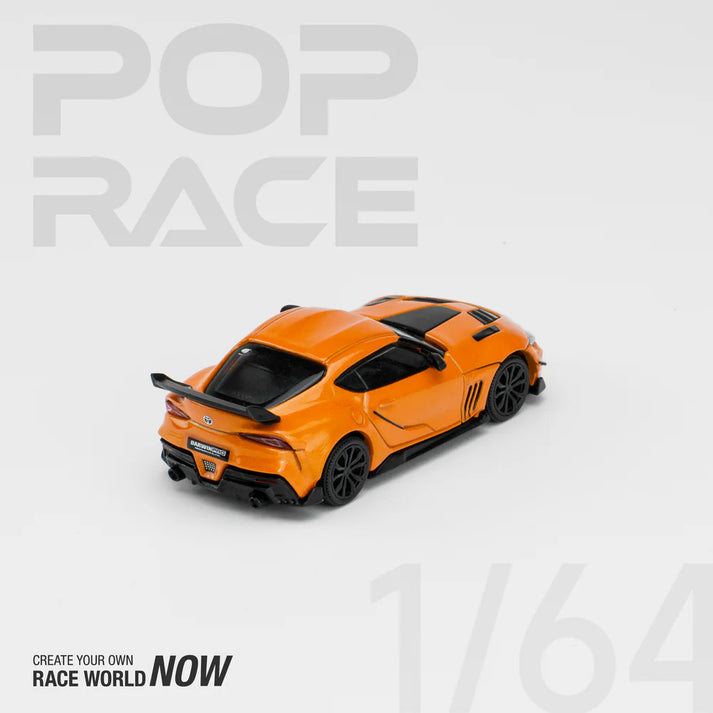 Pop Race 1/64 Toyota GR Supra - Darwin Pro 66G WBK Supra Orange
