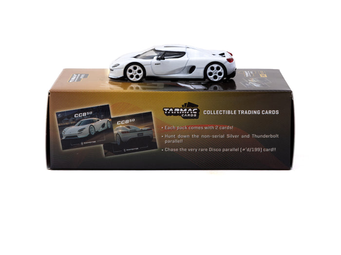 Tarmac Works 1/64 Koenigsegg CC8⁵⁰ + Collector Cards - Metallic White