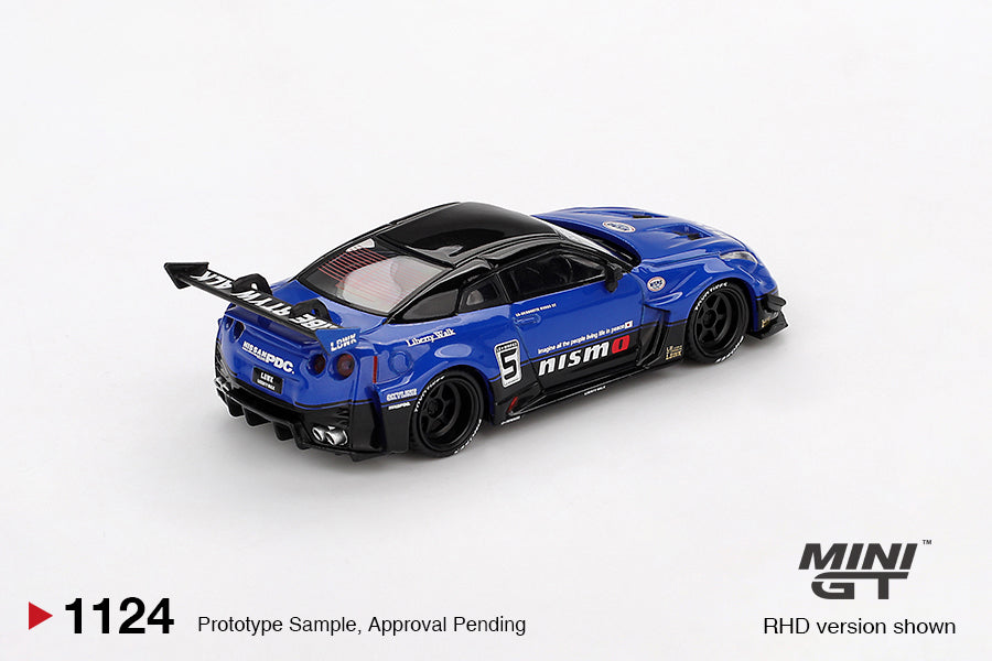 Mini GT 1/64 LB-Silhouette WORKS GT NISSAN 35GT-RR Ver.2 (#1124) - Blue