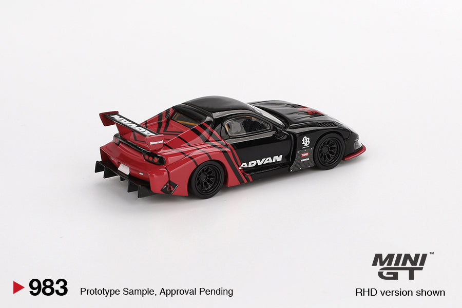 Mini GT 1/64 Mazda RX-7 LB-Super Silhouette Liberty Walk (#983) - Advan