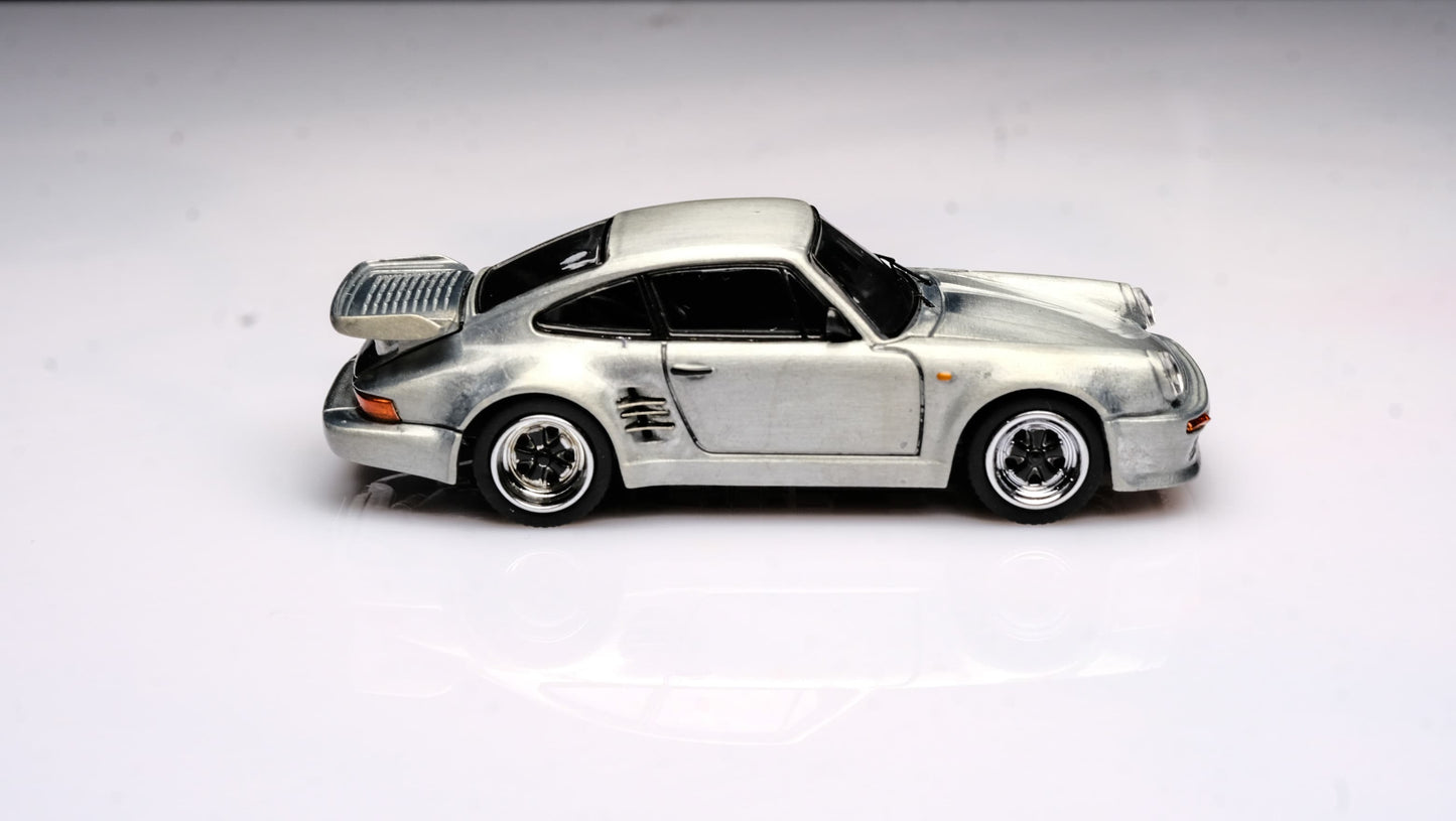 Briscale Micro 1/64 Porsche 911 (930) Blackbird - Silver