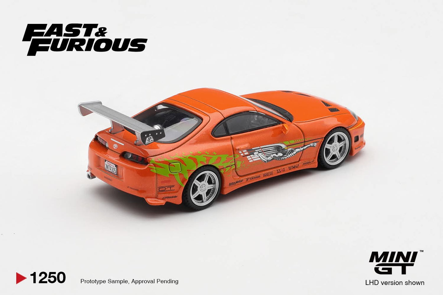 ⚠️ PRE ORDER ⚠️ Mini GT 1/64 Toyota Supra Bomex (#1250) - Brian's Supra The Fast & The Furious