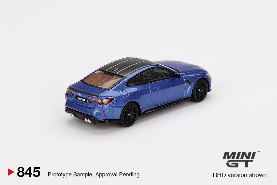 Mini GT 1/64 BMW M4 Competition (#845) - Portimao Blue