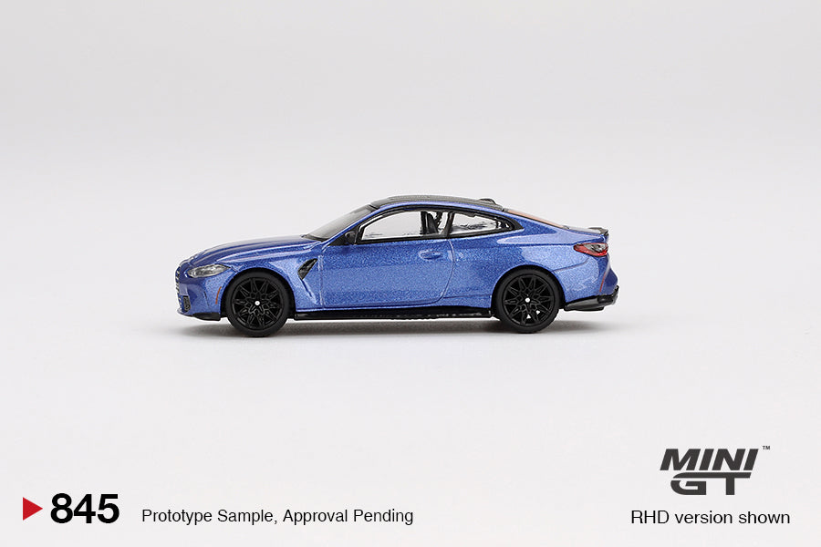 Mini GT 1/64 BMW M4 Competition (#845) - Portimao Blue