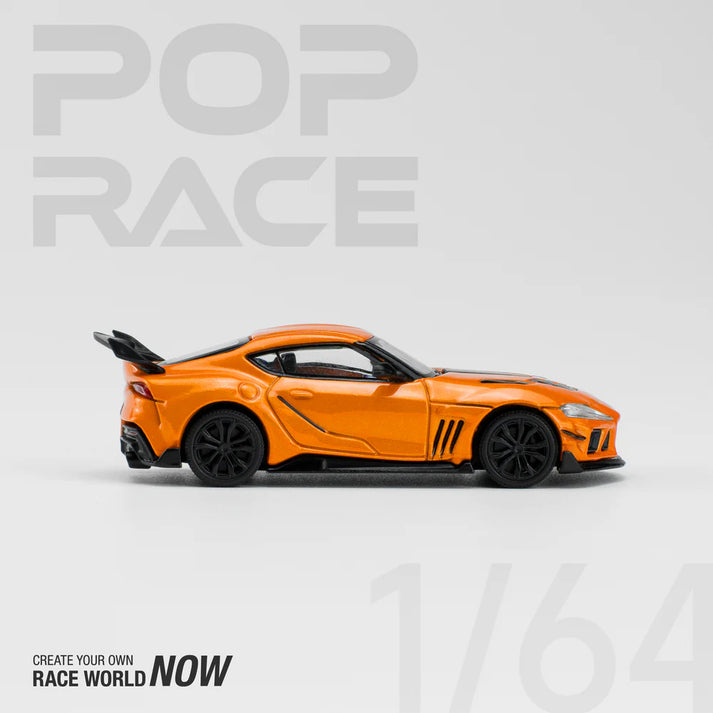 Pop Race 1/64 Toyota GR Supra - Darwin Pro 66G WBK Supra Orange
