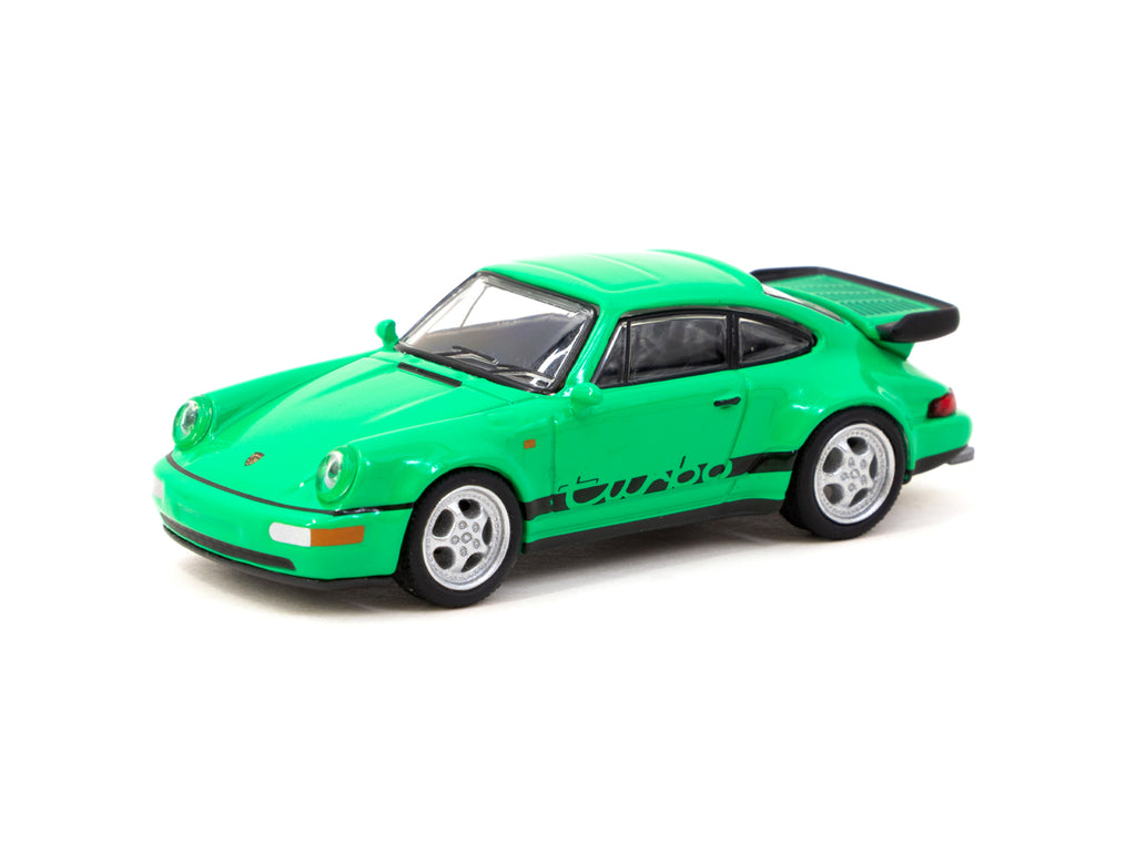 Tarmac Works X Schuco 1/64 Porsche 911 Turbo - Green