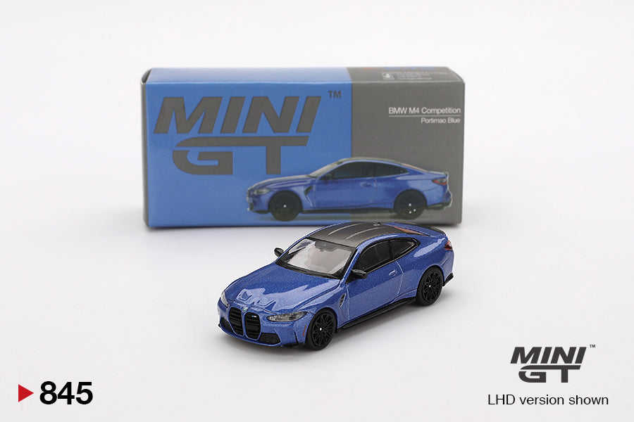 Mini GT 1/64 BMW M4 Competition (#845) - Portimao Blue