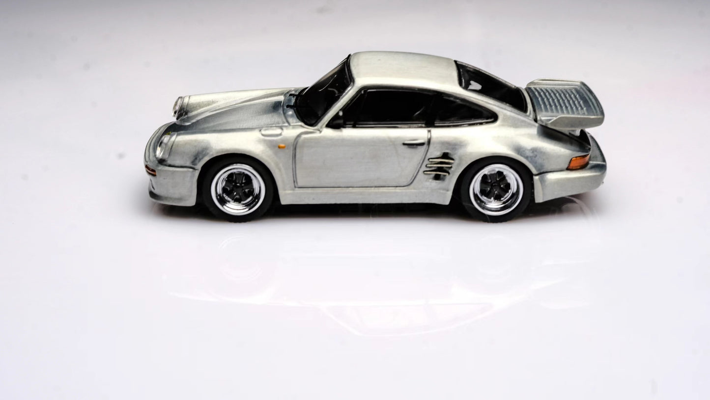 Briscale Micro 1/64 Porsche 911 (930) Blackbird - Silver