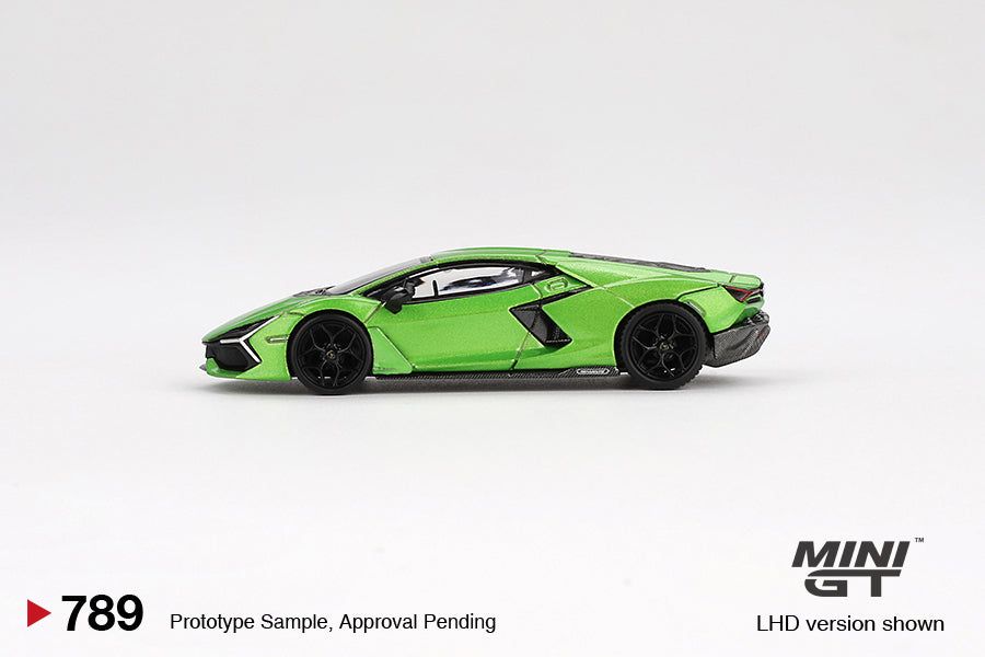 Mini GT 1/64 Lamborghini Revuelto (#789) - Verde Selvans