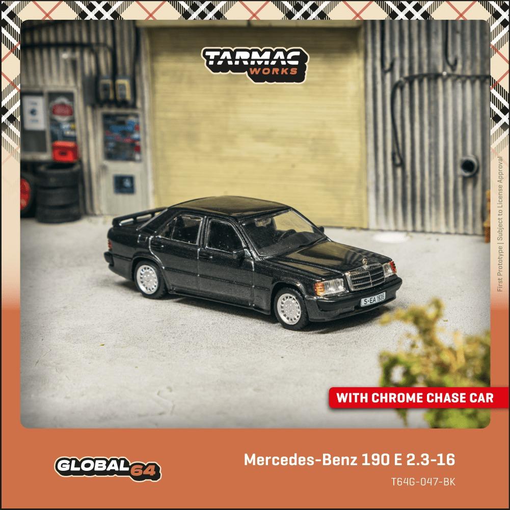 Tarmac Works 1/64 Mercedes-Benz 190E 2.3-16 - Blue Black Metallic