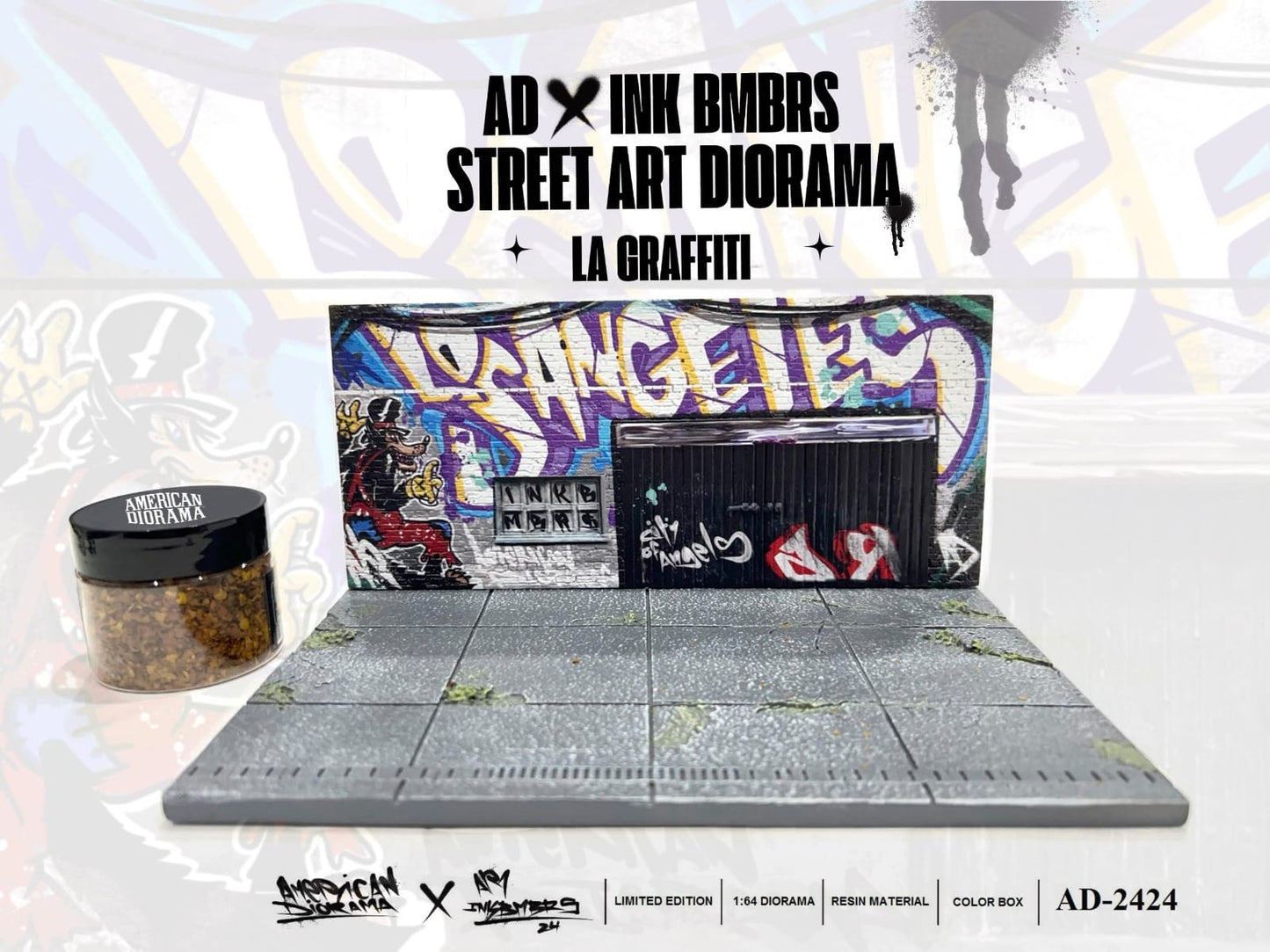 American Diorama x INK BMBRS 1/64 L.A. Street Art Diorama