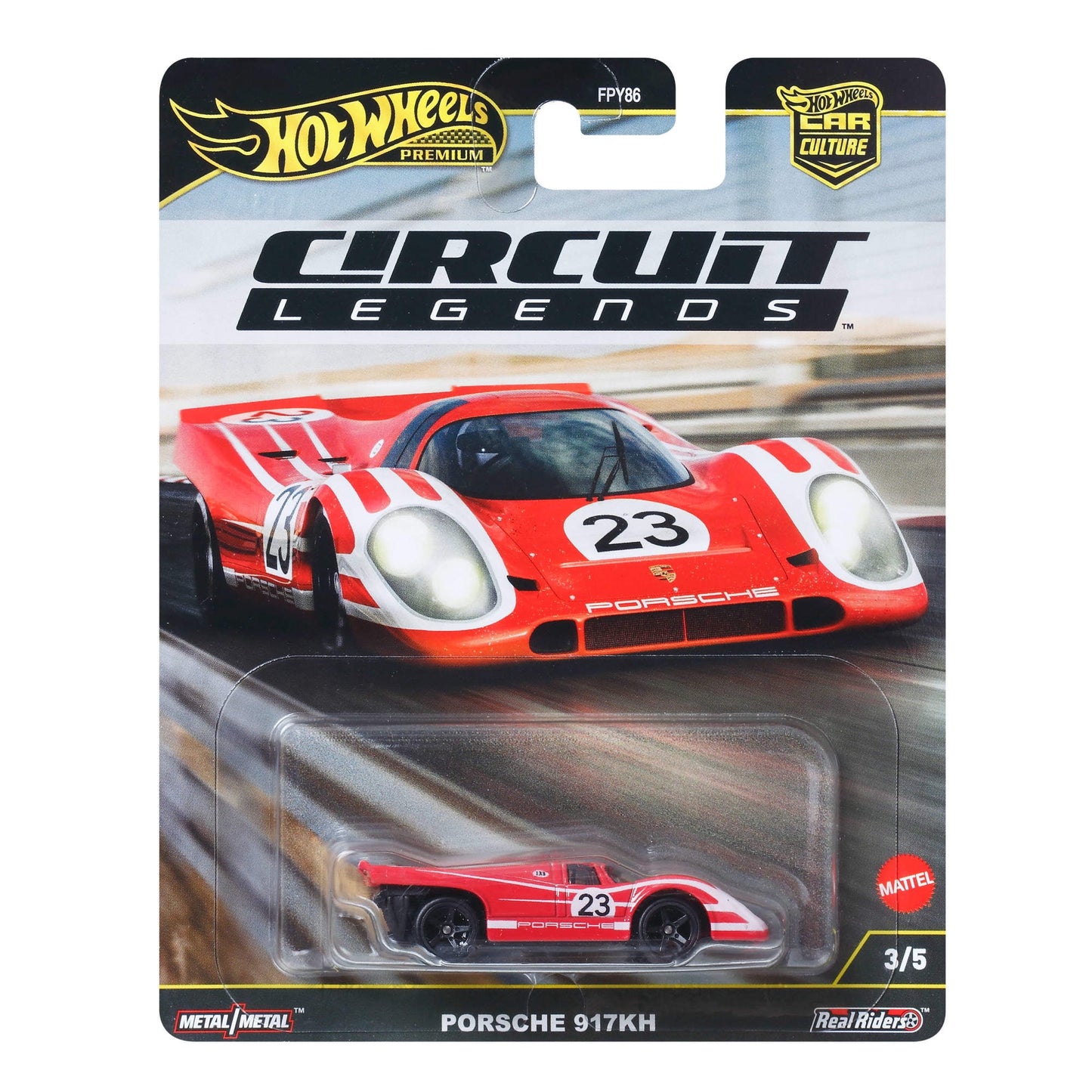 Hot Wheels Premium 1/64 Porsche 917KH - Red/White