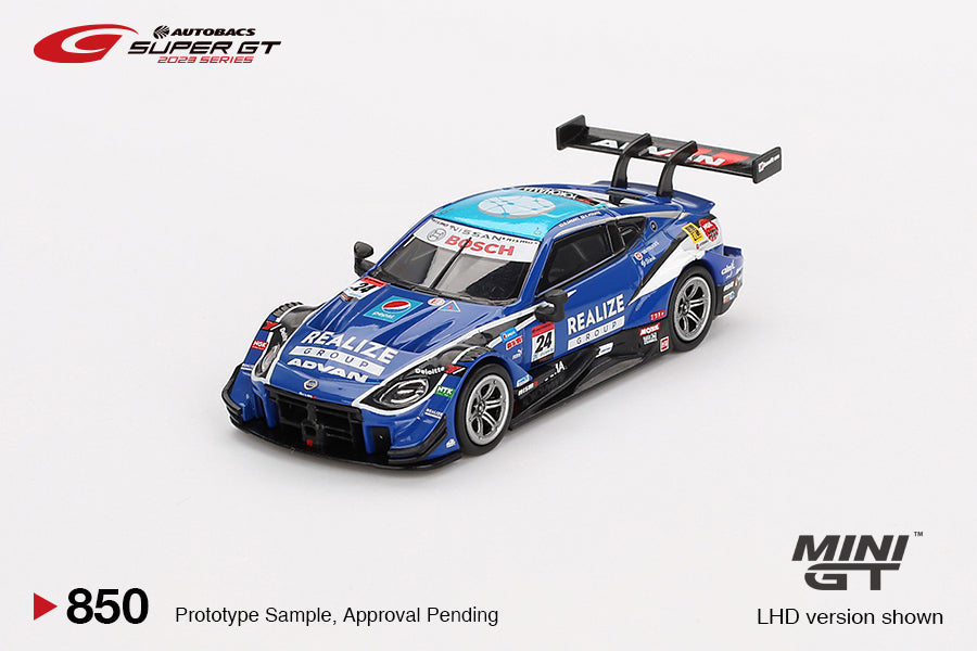 Mini GT 1/64 Nissan Z GT500 (#850) - "REALIZE CORPORTATION ADVAN Z" KONDO RACING 2023 SUPER GT SERIES