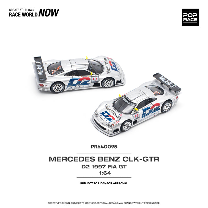 Pop Race 1/64 Mercedes-Benz CLK GTR - D2 Livery 1997 FIA GT Series