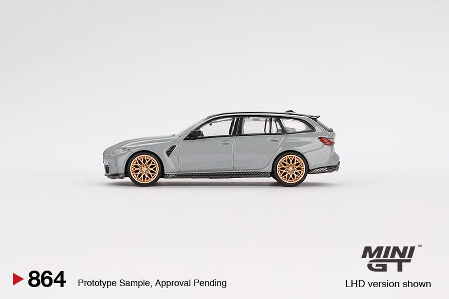 Mini GT 1/64 BMW M3 Competition Touring (#864) - Brooklyn Grey