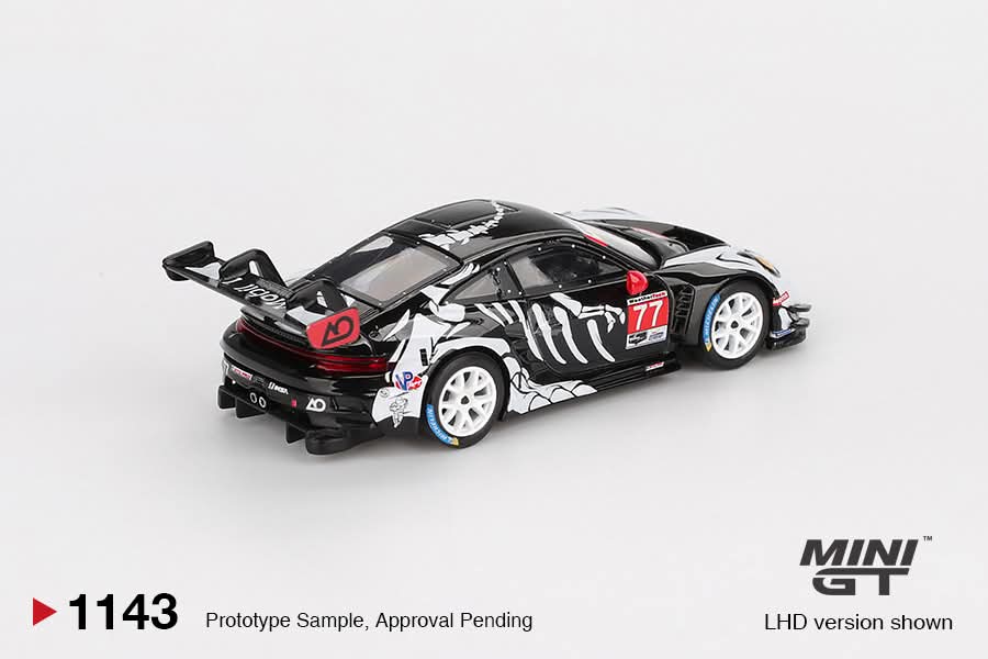 ⚠️ PRE ORDER ⚠️ Mini GT 1/64 Porsche 911 GT3 R #77 GTD Pro - (#1143) AO Racing IMSA Petit Le Mans 2025 (BLISTER PACKAGING)