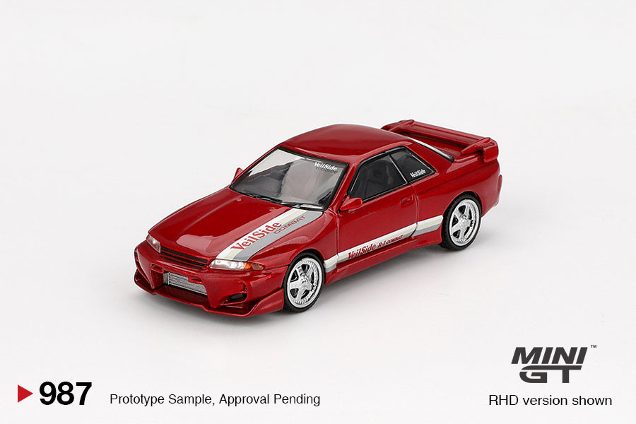 Mini GT 1/64 Veilside Nissan Skyline GT-R (R32) Veilside Combat C1 (#987) - Gem Red