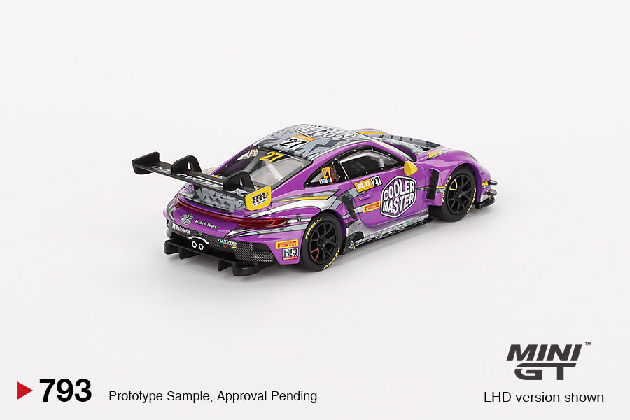 Mini GT 1/64 Porsche 911 GT3 R #27 (#793) - HubAuto Racing 2023 FIA GT World Cup 70th Macau Grand Prix