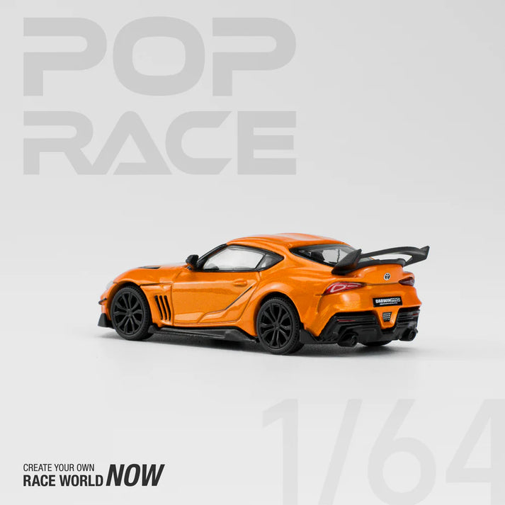 Pop Race 1/64 Toyota GR Supra - Darwin Pro 66G WBK Supra Orange