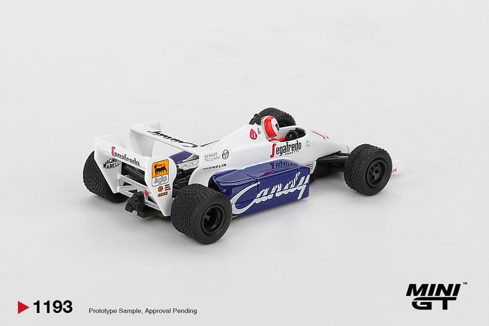 Mini GT 1/64 Toleman TG184 (#1193) - #20 Johnny Cecotto 1984 Monaco Grand Prix