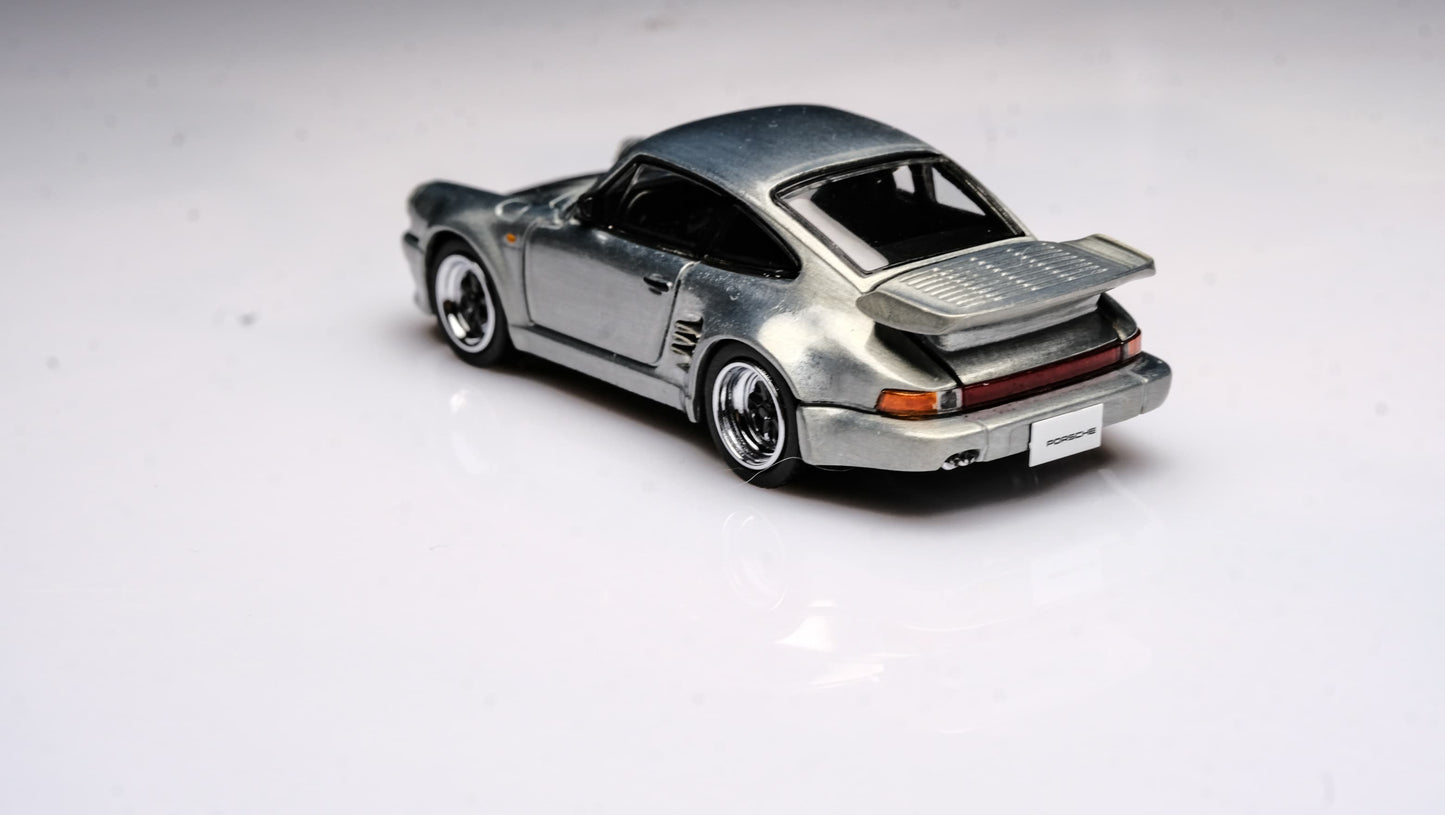 Briscale Micro 1/64 Porsche 911 (930) Blackbird - Silver