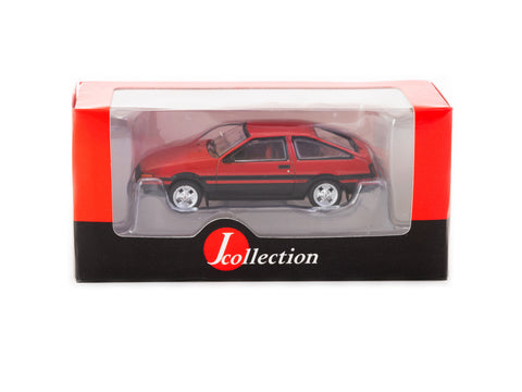 J Collection 1/64 Toyota Corolla AE86 - Red/Black