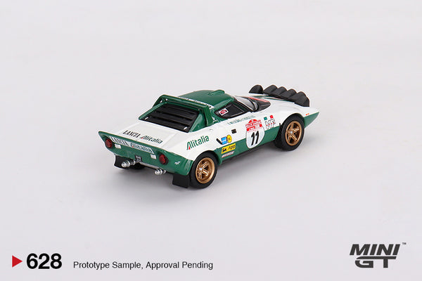Mini GT 1/64 Lancia Stratos HF (#628) - 1975 Rally Sanremo Winner