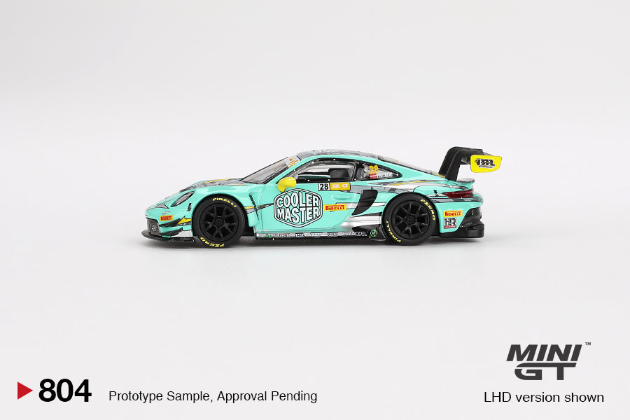 Mini GT 1/64 Porsche 911 GT3 R #28 (#803) HubAuto Racing 2023 FIA GT World Cup 70th Macau Grand Prix