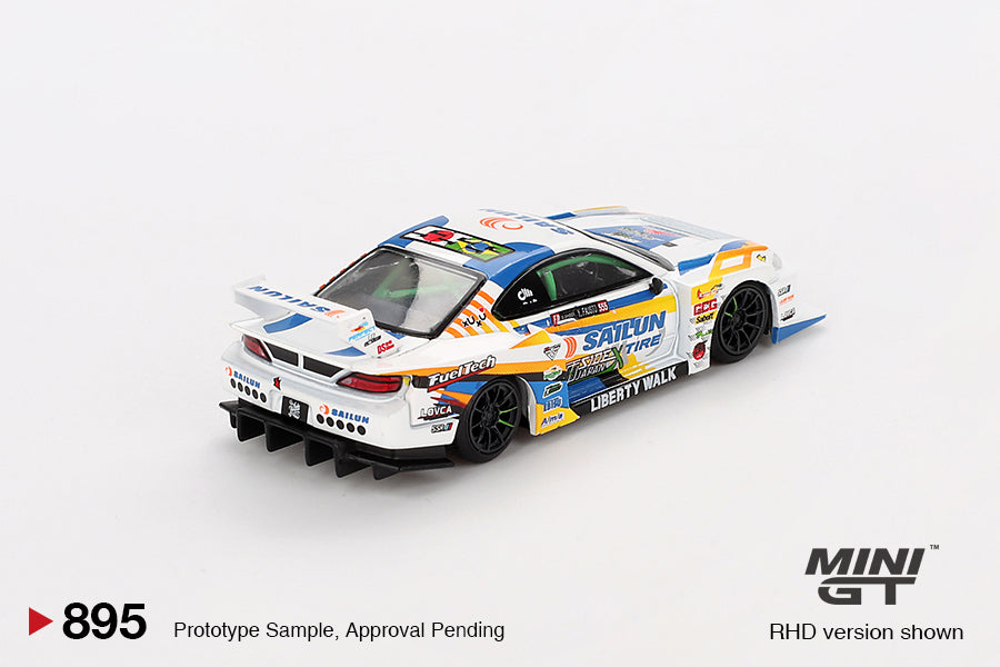Mini GT 1/64 LB Super Silhouette Nissan Silvia (S15) - #555 Formula Drift Japan 2023
